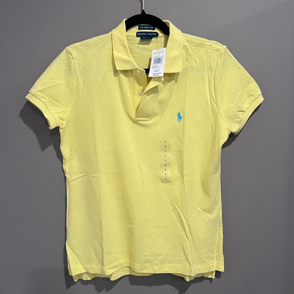 Yellow Women’s Polo Shirt Large